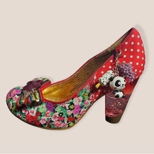 ❌ Irregular Choice Red Stick Of Rock Lucite Heels